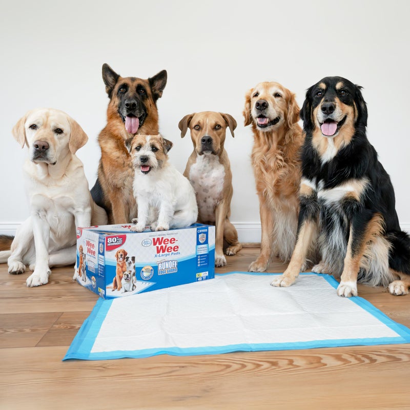 Four Paws Wee-Wee Superior Performance Pee Pads for Dogs with Runoff Barrier Edge Guard Protection, Puppy & Dog Potty Training Pads, Housebreaking Supplies, 27.5" x 44" (18 Count) - Image 5